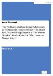 The Problems of ethnic female Adolescents as portrayed in Toni Morrison's 'The Bluest Eye', Maxine Hong Kingston's 'The Woman Warrior', Sandra Cisneros' 'The House on Mango Street'