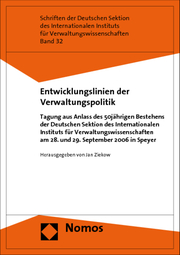 Entwicklungslinien der Verwaltungspolitik - Cover