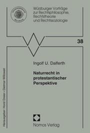 Naturrecht in protestantischeer Perspektive - Cover