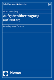 Aufgabenübertragung auf Notare - Cover