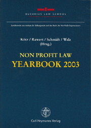 Non Profit Law Yearbook 2003