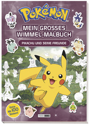 Pokémon: Mein großes Wimmel-Malbuch - Pikachu und seine Freunde - Cover