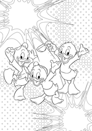 Disney Donald Duck und Freunde: Malblock: über 60 entenstarke Motive zum Ausmalen! - Illustrationen 1