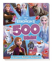 Disney Die Eiskönigin 2: 500 Sticker - Stickern - Rätseln - Ausmalen