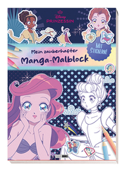 Disney Prinzessin: Mein zauberhafter Manga-Malblock - Cover
