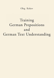 Training German Prepositions and German Text Understanding