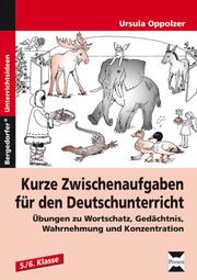 Kurze Zwischenaufgaben für den Deutschunterricht - Cover