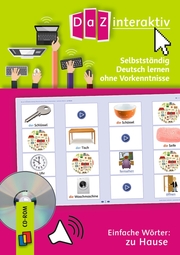 Selbstständig Deutsch lernen ohne Vorkenntnisse - einfache Wörter: zu Hause - Pro-Lizenz - Cover