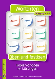 Wortarten üben und festigen - Klasse 4-6 - Cover