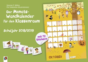 Der Monats-Wandkalender für den Klassenraum - Schuljahr 2018/2019