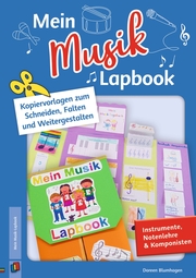 Mein Musik-Lapbook - Instrumente, Notenlehre & Komponisten - Cover