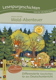 Lesespurgeschichten für die Grundschule - Wald-Abenteuer - Cover