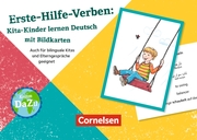 Erste-Hilfe-Verben: Kita-Kinder lernen Deutsch mit Bildkarten - Cover