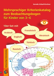 Mehrsprachiger Kriterienkatalog zum Beobachtungsbogen für Kinder von 3 bis 6 - Cover