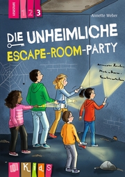 Die unheimliche Escape-Room-Party - Lesestufe 3 - Cover