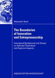 Essays on Innovation Management and Entrepreneurship - Cover