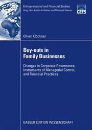 Buy-Outs in Family Businesses - Cover