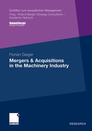 Mergers and Acquisitions in the Machinery Industry - Cover
