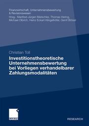 Investitionstheoretische Unternehmensbewertung bei Vorliegen verhandelbarer Zahlungsmodalitäten - Cover
