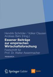 Essener Beiträge zur empirischen Wirtschaftsforschung - Cover