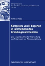 Kompetenz von IT-Experten in internetbasierten Gründungsunternehmen - Cover