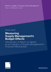 Measuring Supply Management's Budget Effects - Cover