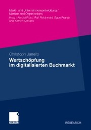 Wertschöpfung im digitalisierten Buchmarkt - Cover