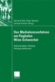 Das Mediationsverfahren am Flughafen Wien-Schwechat - Cover