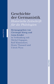 Geschichte der Germanistik - Cover