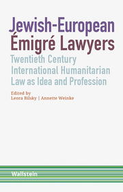 Jewish-European Émigré Lawyers - Cover