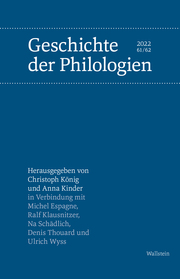 Geschichte der Philologien - Cover
