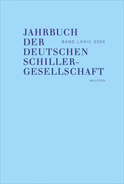 Jahrbuch der Deutschen Schillergesellschaft 2024 - Cover