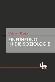 Einführung in die Soziologie - Cover