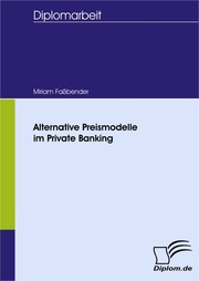 Alternative Preismodelle im Private Banking - Cover