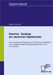 Directors' Dealings am deutschen Kapitalmarkt