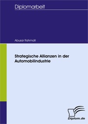 Strategische Allianzen in der Automobilindustrie - Cover