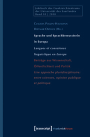 Sprache und Sprachbewusstsein in Europa / Langues et conscience linguistique en Europe - Cover