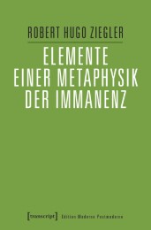 Elemente einer Metaphysik der Immanenz - Cover