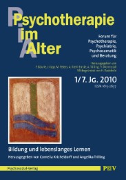 Psychotherapie im Alter Nr.25: Bildung und lebenslanges Lernen, herausgegeben von Cornelia Kricheldorff und Angelika Trilling