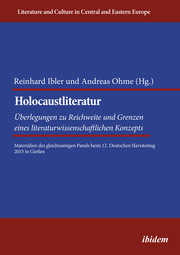 Holocaustliteratur: Überlegungen zu Reichweite und Grenzen eines literaturwissenschaftlichen Konzepts - Cover