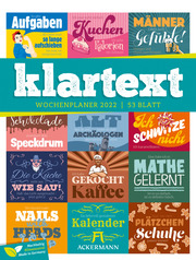 Klartext - Wochenplaner 2022 - Cover
