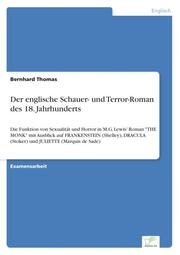 Der englische Schauer- und Terror-Roman des 18.Jahrhunderts