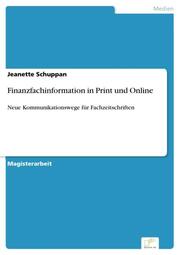 Finanzfachinformation in Print und Online