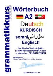 Wörterbuch Deutsch, Kurdisch, Sorani, Englisch A2