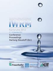 IWRM Karlsruhe 2012.Integrated Water Resources Management