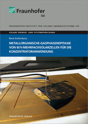 Metallorganische-Gasphasenepitaxie von III/V-Mehrfachsolarzellen für die Konzentratoranwendung - Cover