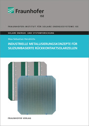 Industrielle Metallisierungskonzepte für siliziumbasierte Rückkontaktsolarzellen - Cover