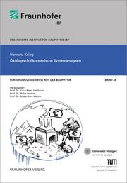 Ökologisch-ökonomische Systemanalyse. - Cover