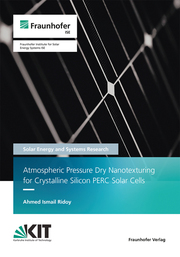 Atmospheric Pressure Dry Nanotexturing for Crystalline Silicon PERC Solar Cells