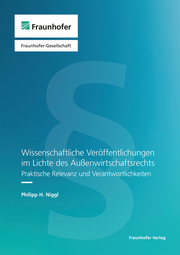 Wissenschaftliche Veröffentlichungen im Lichte des Außenwirtschaftsrechts - Cover